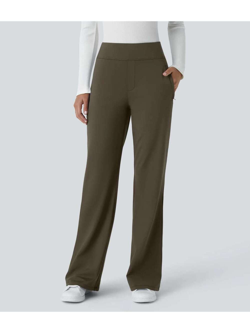 HALARA DayStretch High Waisted Pocket Straight Leg Work Pants [XL Tall]